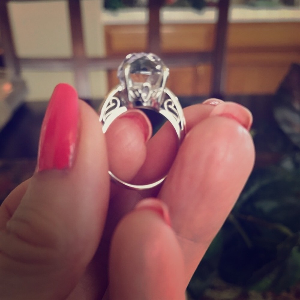 Pale Amethyst 14k White Gold Ring
